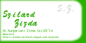 szilard zizda business card